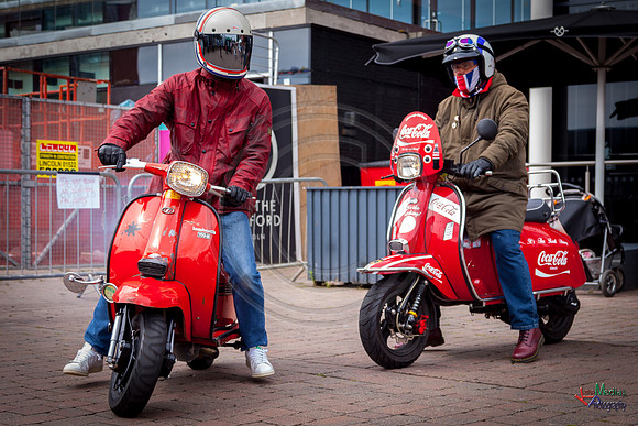 A scooter festival in Lincoln UK 2017