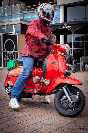 A scooter festival in Lincoln UK 2017