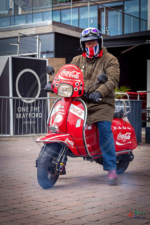 A scooter festival in Lincoln UK 2017