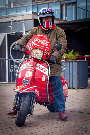 A scooter festival in Lincoln UK 2017
