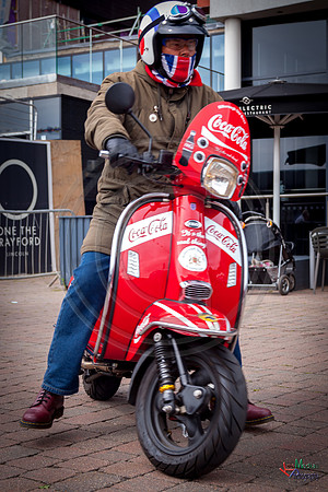 A scooter festival in Lincoln UK 2017