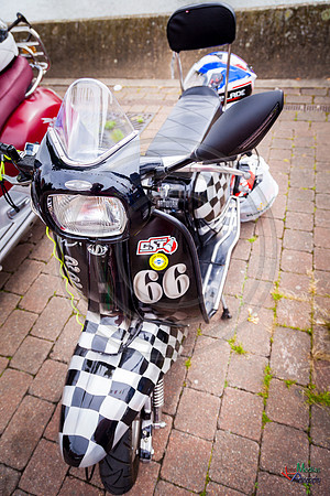 A scooter festival in Lincoln UK 2017