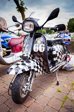 A scooter festival in Lincoln UK 2017