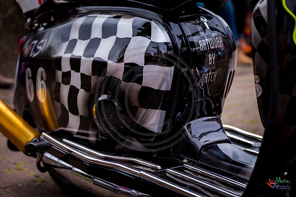 A scooter festival in Lincoln UK 2017