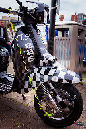 A scooter festival in Lincoln UK 2017