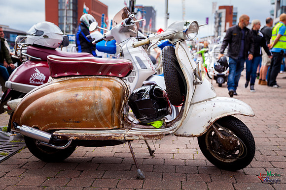 A scooter festival in Lincoln UK 2017