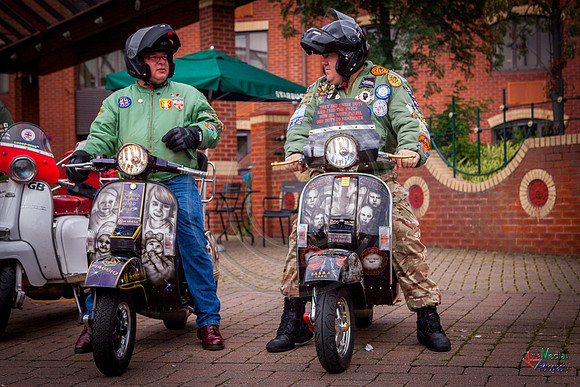 A scooter festival in Lincoln UK 2017