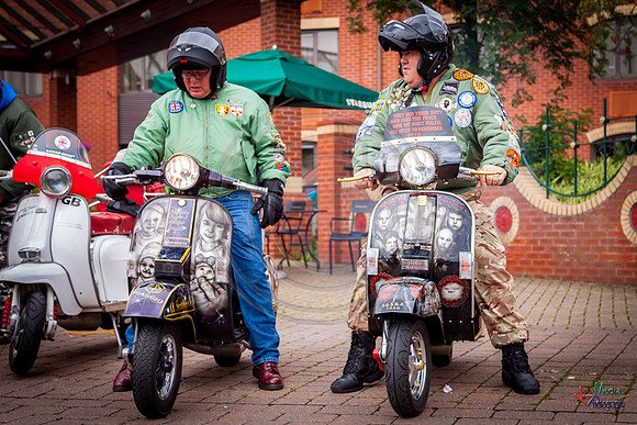 A scooter festival in Lincoln UK 2017