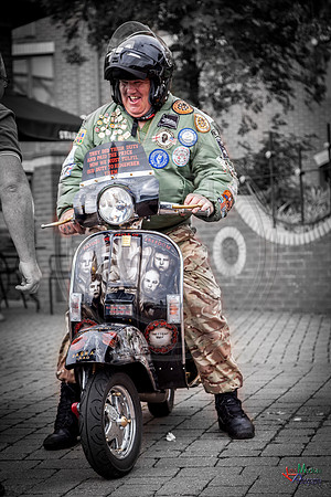 A scooter festival in Lincoln UK 2017
