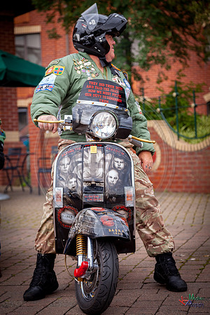 A scooter festival in Lincoln UK 2017