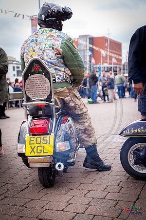 A scooter festival in Lincoln UK 2017