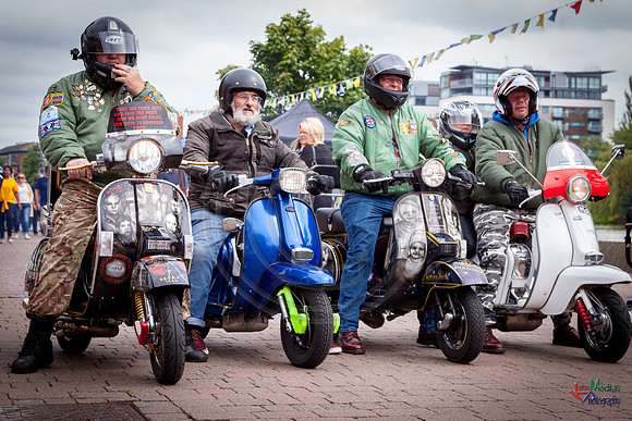 A scooter festival in Lincoln UK 2017