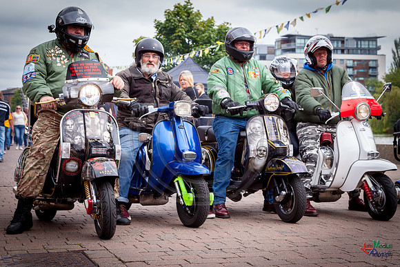 A scooter festival in Lincoln UK 2017