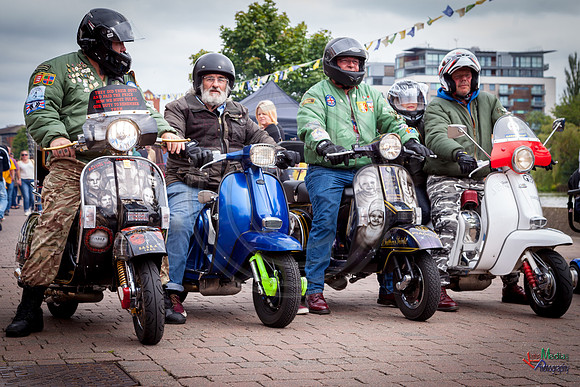 A scooter festival in Lincoln UK 2017