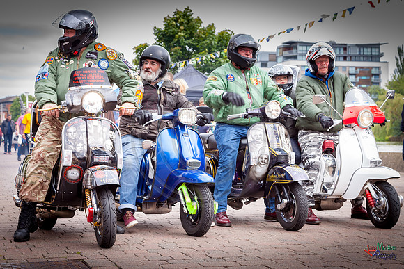 A scooter festival in Lincoln UK 2017