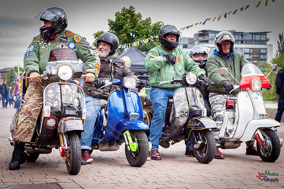A scooter festival in Lincoln UK 2017