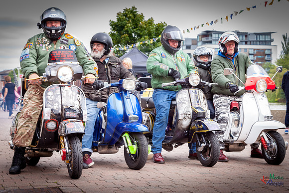 A scooter festival in Lincoln UK 2017