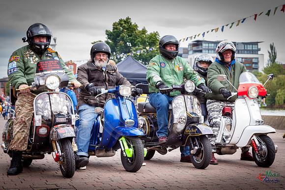 A scooter festival in Lincoln UK 2017