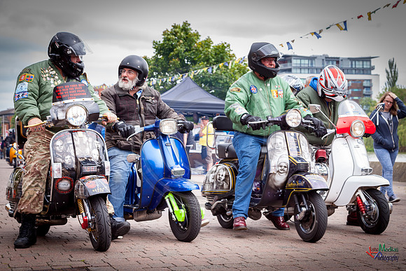 A scooter festival in Lincoln UK 2017