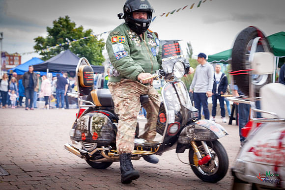 A scooter festival in Lincoln UK 2017