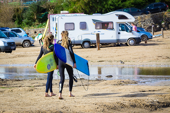 Location photographs from Polzeath Cornwall, UK
