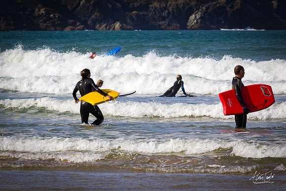 Location photographs from Polzeath Cornwall, UK