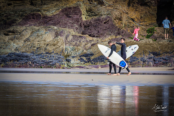 Location photographs from Polzeath Cornwall, UK