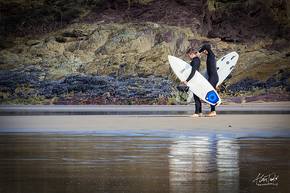 Location photographs from Polzeath Cornwall, UK