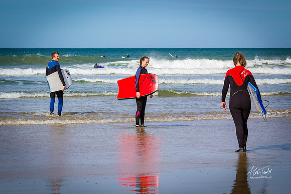 Location photographs from Polzeath Cornwall, UK